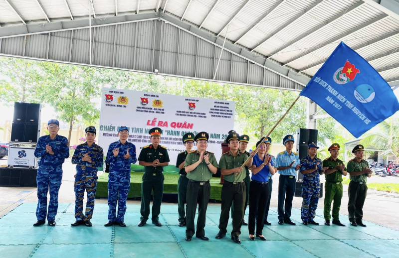 Tuổi trẻ Bà Rịa-Vũng Tàu ra quân Chiến dịch tình nguyện Hành quân xanh năm 2023 -0