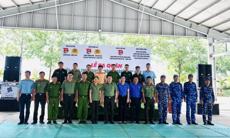 Tuổi trẻ Bà Rịa-Vũng Tàu ra quân Chiến dịch tình nguyện Hành quân xanh năm 2023 -0