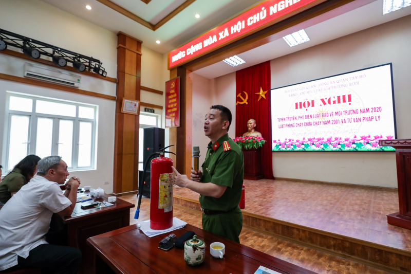 Phường Bưởi - Hà Nội: Mỗi người dân là một sứ giả bảo vệ môi trường và phòng cháy chữa cháy -0