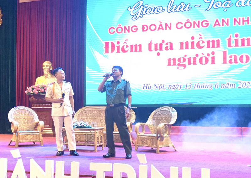 Giao lưu tọa đàm “Công đoàn CAND – điểm tựa niềm tin người lao động” -0