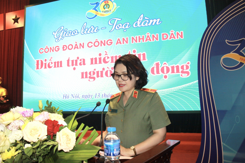 Giao lưu tọa đàm “Công đoàn CAND – điểm tựa niềm tin người lao động” -0