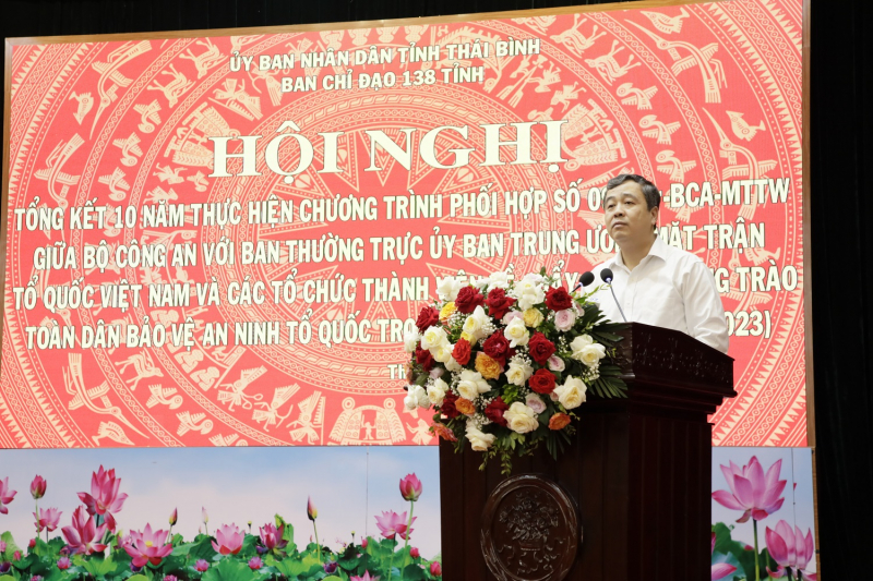 Thái Bình tổng kết 10 năm thực hiện chương trình phối hợp 09 -0