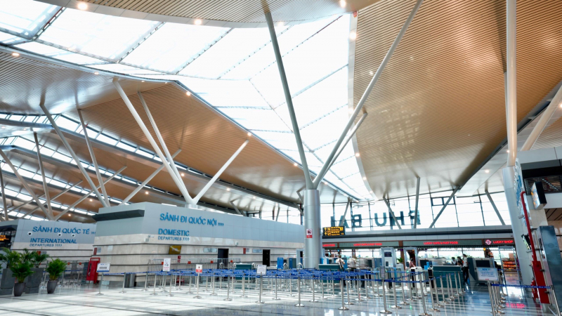 Khánh thành nhà ga hàng không có kiến trúc độc đáo nhất Việt Nam -0