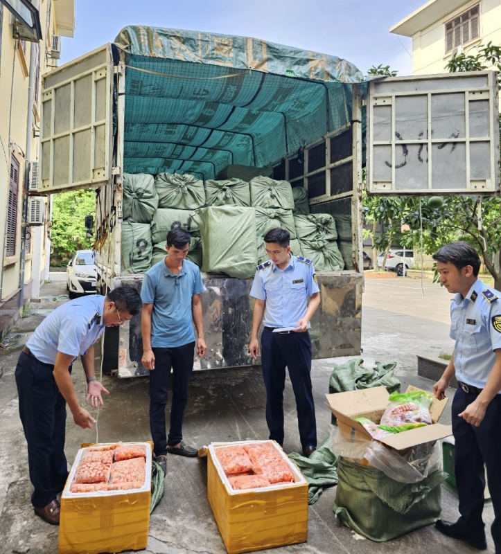 Tạm giữ gần 3 tấn thịt vịt và trứng gà non đông lạnh -0