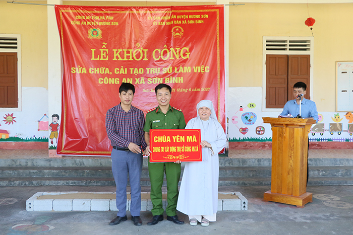 100% Công an xã ở Hương Sơn được xây dựng, nâng cấp trụ sở làm việc -2