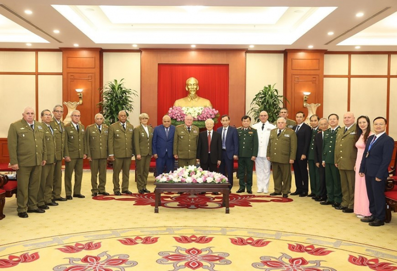 Tổng Bí thư Nguyễn Phú Trọng tiếp Bộ trưởng Bộ các lực lượng vũ trang Cách mạng Cuba -0