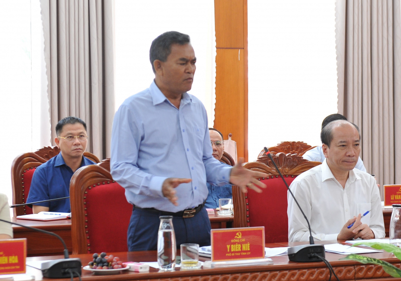 Bộ trưởng Tô Lâm làm việc với Ban thường vụ Tỉnh uỷ Đắk Lắk -0