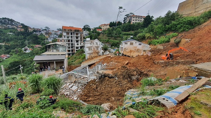 Sạt lở đất đang đe dọa hàng loạt khu vực ở Đà Lạt -0