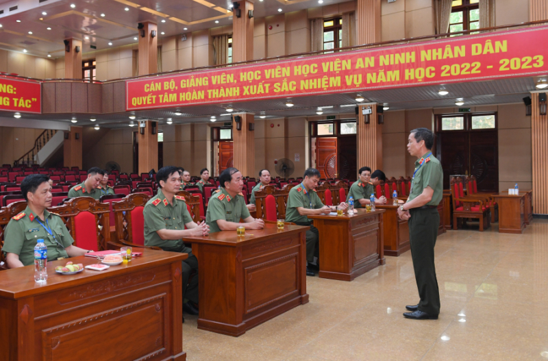 Thứ trưởng Trần Quốc Tỏ kiểm tra công tác tổ chức Kỳ thi đánh giá của Bộ Công an năm 2023 -0