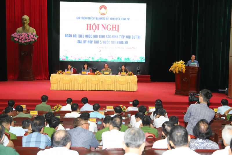 Thứ trưởng Trần Quốc Tỏ tiếp xúc cử tri huyện Lương Tài, Bắc Ninh -0