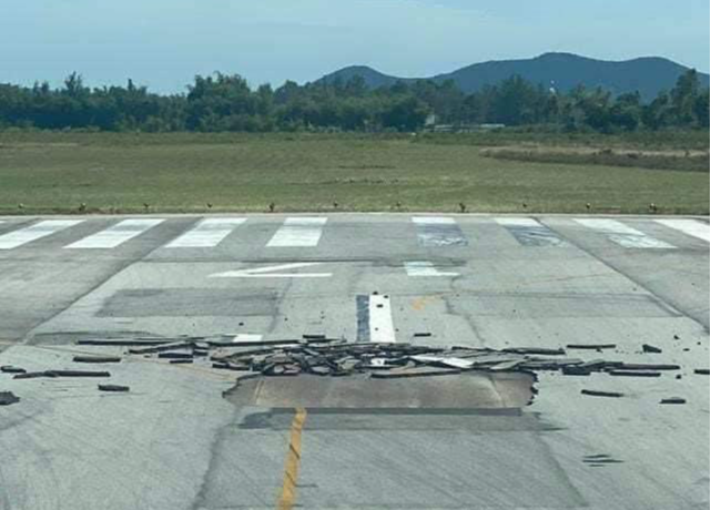 Trước ngày 10/7 phải báo cáo nguyên nhân gây nứt vỡ, bong tróc đường băng sân bay Vinh -0