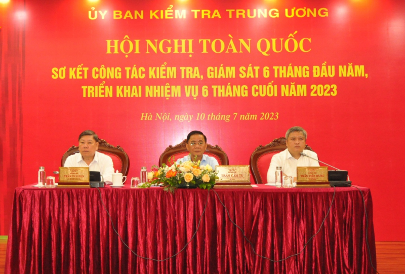 Hội nghị toàn quốc sơ kết công tác kiểm tra, giám sát 6 tháng đầu năm; triển khai nhiệm vụ 6 tháng cuối năm 2023 -0
