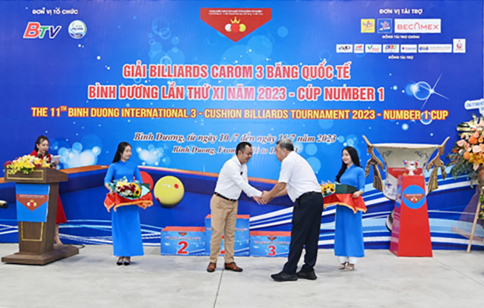 64 cơ thủ tham gia tranh tài tại Billiards Carom 3 băng quốc tế Bình Dương năm 2023 - Cúp Number 1  -0