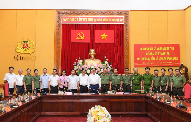 Đoàn kiểm tra của Ban Bí thư triển khai kiểm tra Ban Thường vụ Đảng uỷ Công an Trung ương -0