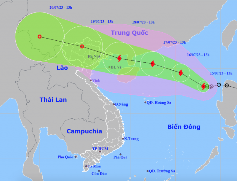 Bão số 1 hướng về vịnh Bắc Bộ, gió giật cấp 15 -0