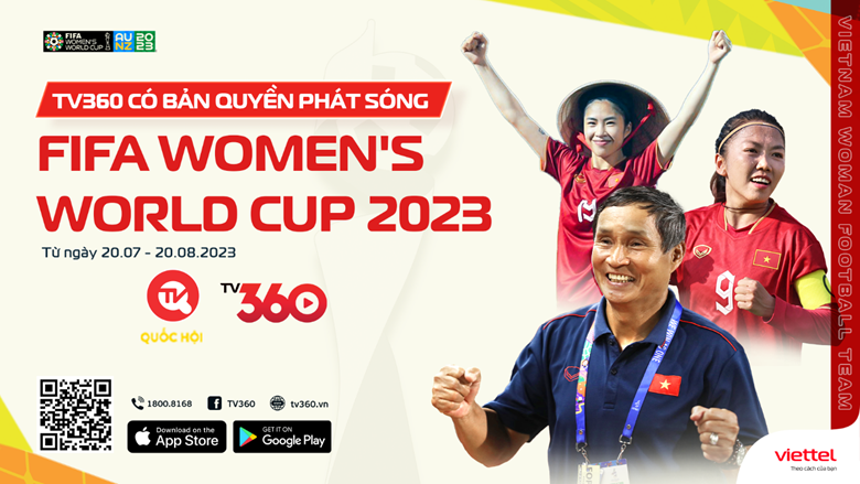 TV360 có bản quyền phát sóng trọn vẹn 64 trận đấu World Cup nữ 2023 -0