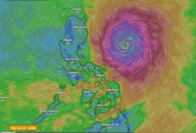 Bão Doksuri có thể thành siêu bão đi vào Bắc Biển Đông -0