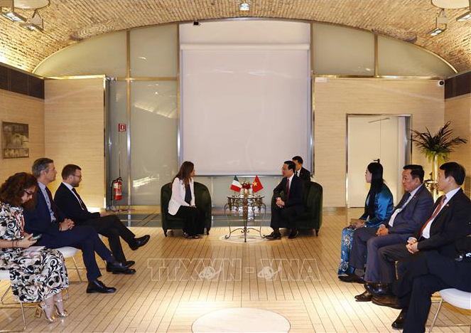 Chủ tịch nước Võ Văn Thưởng tiếp lãnh đạo các chính đảng tại Italy -0