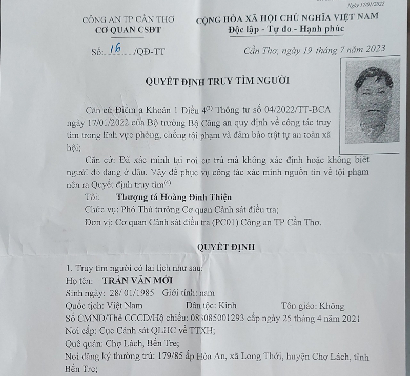 Chiếm đoạt gần 1 tỉ đồng tiền hùn mua đất rồi bỏ trốn  -0