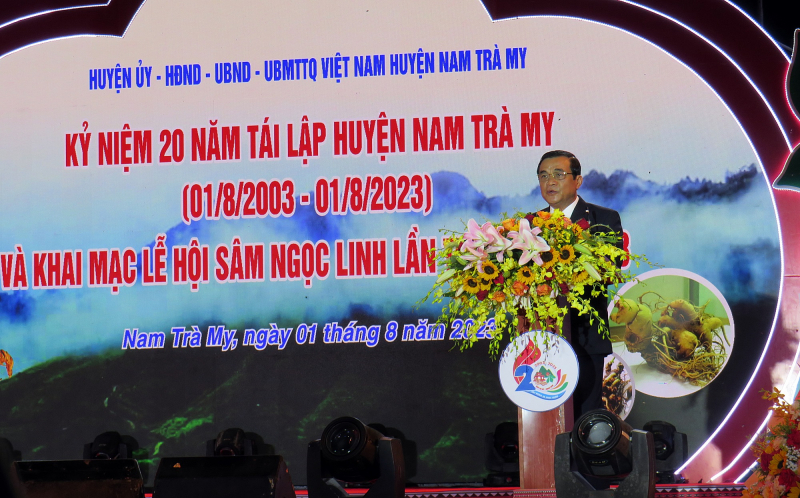 Khai mạc Lễ hội sâm Ngọc Linh lần thứ V và kỷ niệm 20 năm tái lập huyện Nam Trà My -0