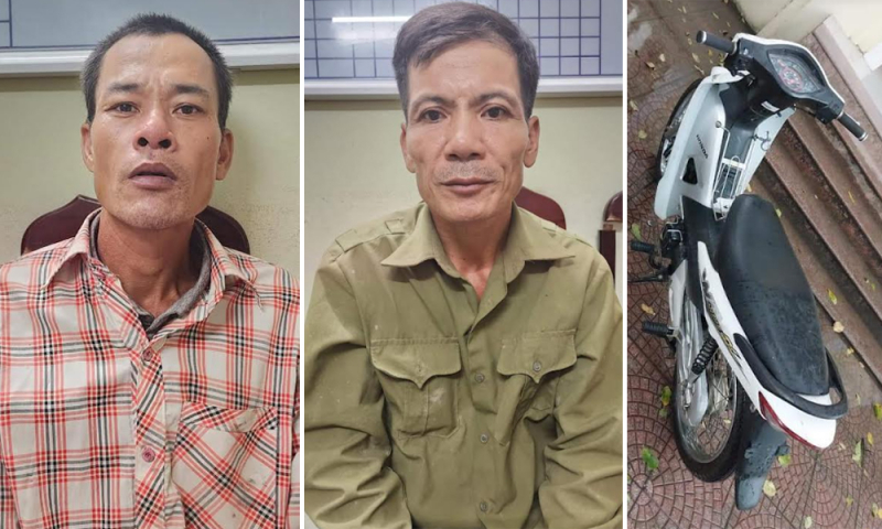 Bắt nhanh 2 con nghiện trộm xe của khách đi chợ -0