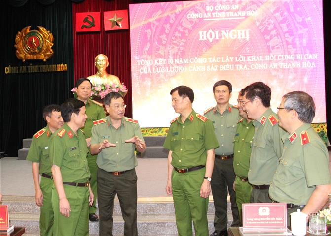 Công an Thanh Hóa tổng kết 10 năm công tác lấy lời khai, hỏi cung bị can -0