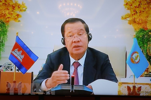 Tổng Bí thư điện đàm với Chủ tịch Đảng Nhân dân Campuchia -0