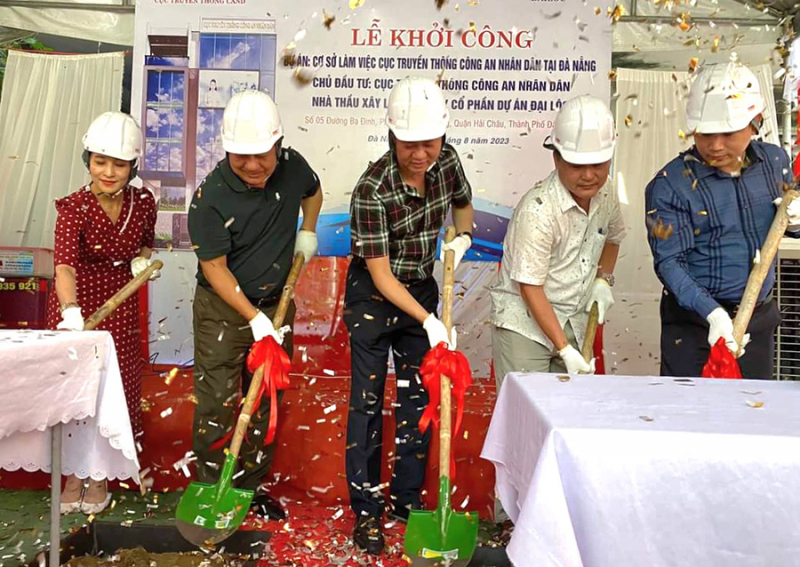 Khởi công xây dựng trụ sở làm việc Cục Truyền thông CAND tại Đà Nẵng -0