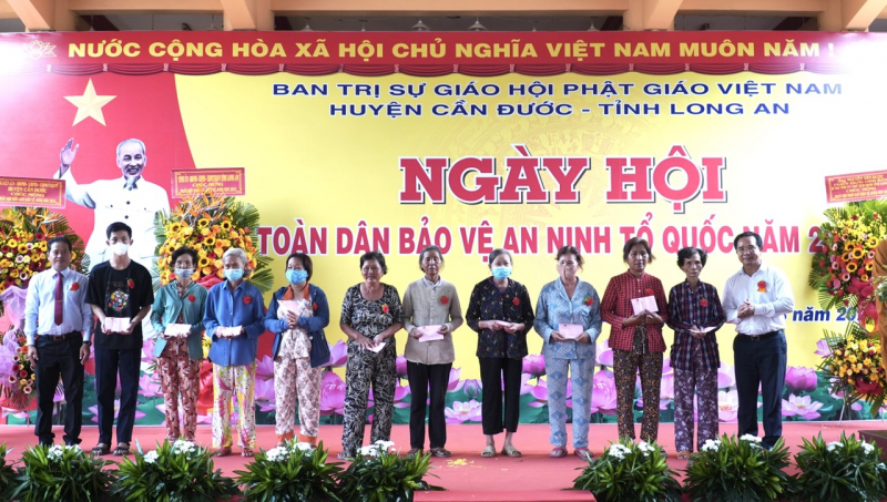 Chùa Long Hoa-đơn vị điểm của tỉnh tổ chức Ngày hội toàn dân bảo vệ ANTQ năm 2023 -0