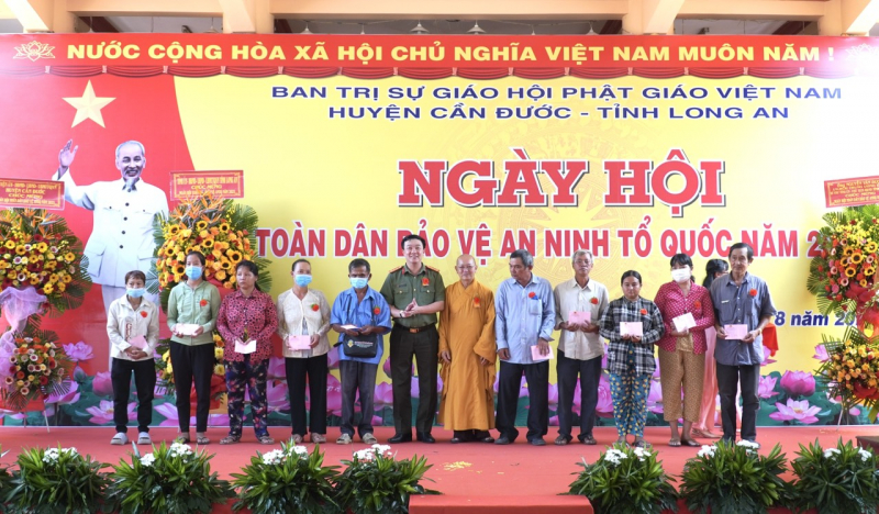 Chùa Long Hoa-đơn vị điểm của tỉnh tổ chức Ngày hội toàn dân bảo vệ ANTQ năm 2023 -0