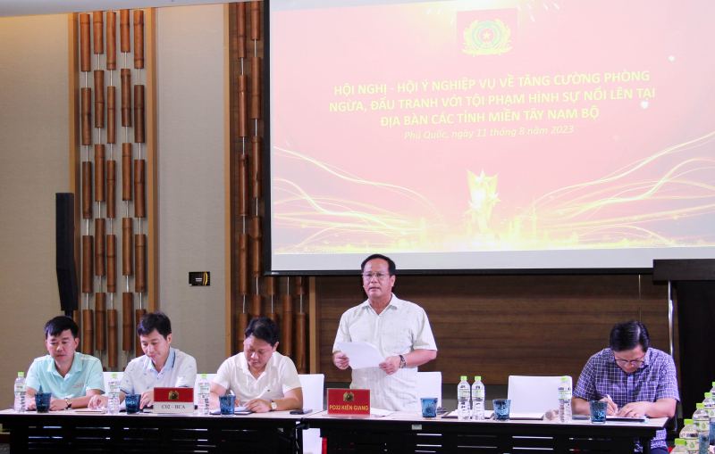 Cảnh sát hình sự khu vực Tây Nam Bộ hội ý nghiệp vụ tăng cường phòng ngừa, đấu tranh tội phạm -0