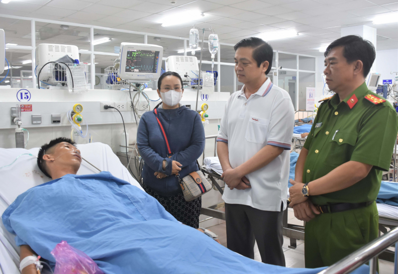 Đại úy Công an bị thương khi truy bắt đối tượng gây rối trật tự công cộng -0