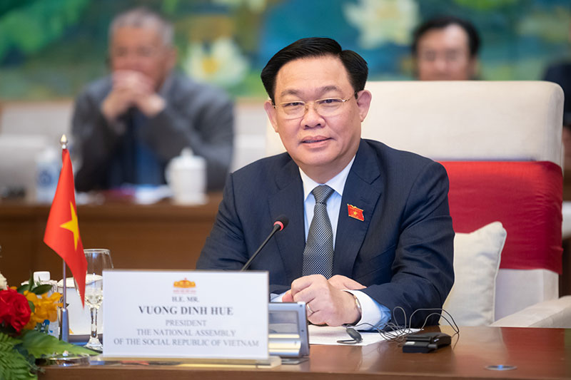 Chủ tịch Quốc hội Vương Đình Huệ hội đàm với Chủ tịch Thượng viện Vương quốc Bỉ -0