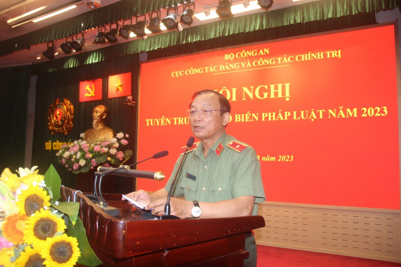 Cục Công tác đảng và công tác chính trị tổ chức hội nghị tuyên truyền, phổ biến pháp luật -0