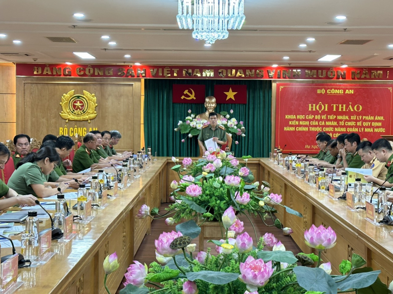 Bộ Công an tổ chức hội thảo khoa học về tiếp nhận, xử lý phản ánh, kiến nghị các quy định hành chính -0