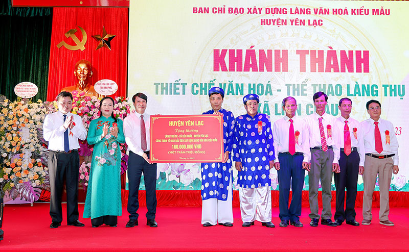 Làng văn hóa kiểu mẫu đầu tiên của Vĩnh Phúc được khánh thành -2