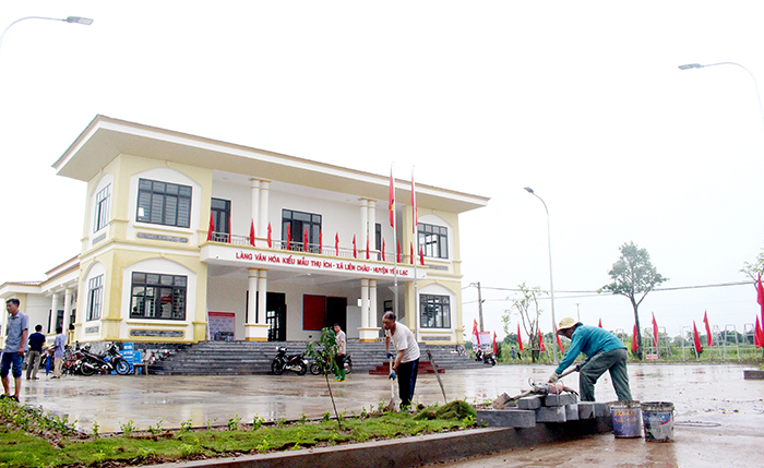 Sôi động trên các công trình xây dựng Làng văn hóa kiểu mẫu ở Vĩnh Phúc -0