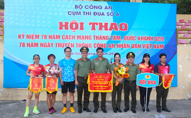 Văn phòng Bộ Công an giành giải Nhất toàn đoàn Hội thao cụm thi đua số 6 -0