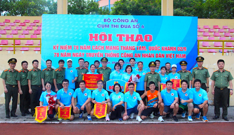 Văn phòng Bộ Công an giành giải Nhất toàn đoàn Hội thao cụm thi đua số 6 -0