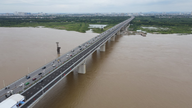 Thủ tướng Chính phủ cắt băng khánh thành Cầu Vĩnh Tuy giai đoạn 2 -0