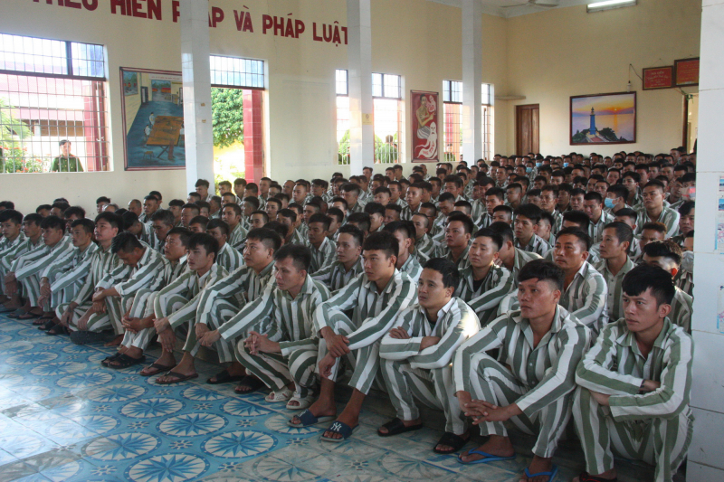 420 phạm nhân ở Trại giam Xuân Phước được giảm án phạt tù -0