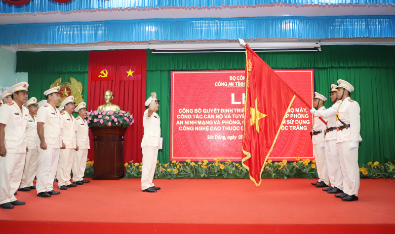 Thành lập Phòng An ninh mạng và phòng chống tội phạm sử dụng công nghệ cao Công an tỉnh Sóc Trăng -0