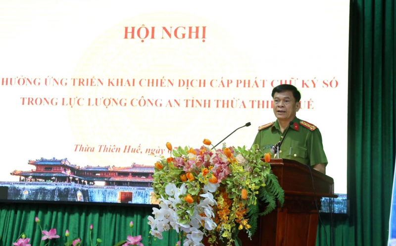 Công an Thừa Thiên Huế triển khai cấp phát chữ ký số với nhiều tiện ích -0