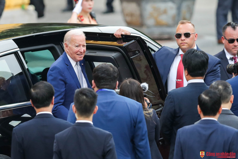 Hình ảnh đón Tổng thống Hoa Kỳ Joseph Biden tại Phủ Chủ tịch -1