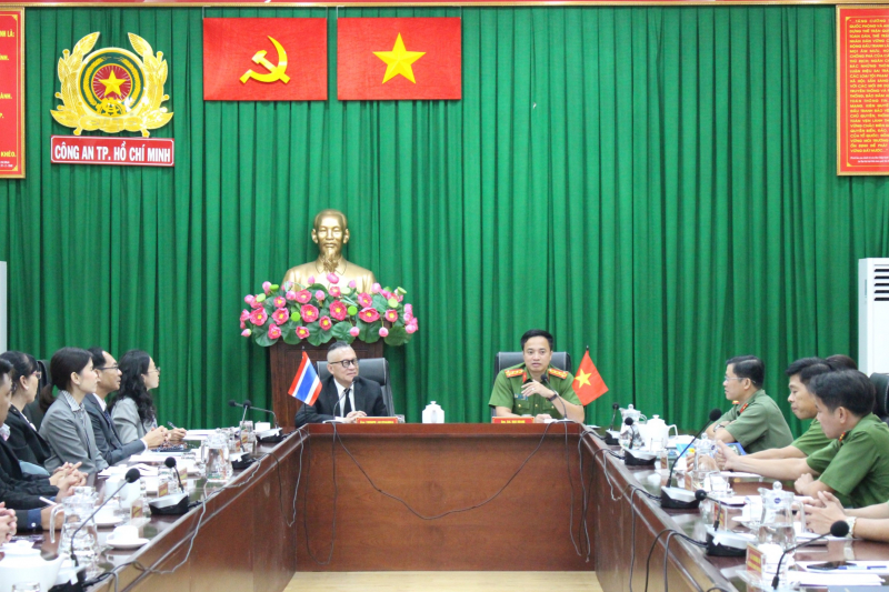 Công an TP Hồ Chí Minh tiếp Đoàn Thanh tra Văn phòng Tổng Chưởng lý Thái Lan -0
