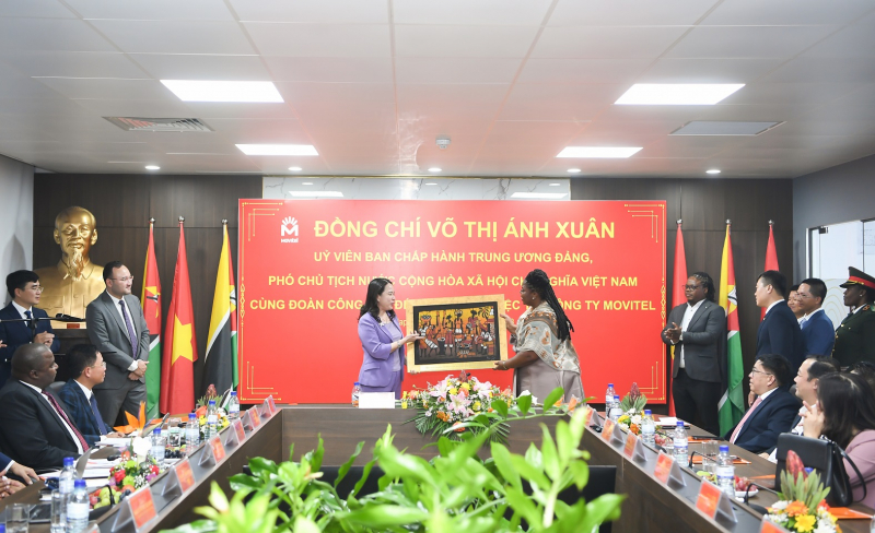 Phó Chủ tịch nước Võ Thị Ánh Xuân đến thăm và làm việc tại Viettel Mozambique -0