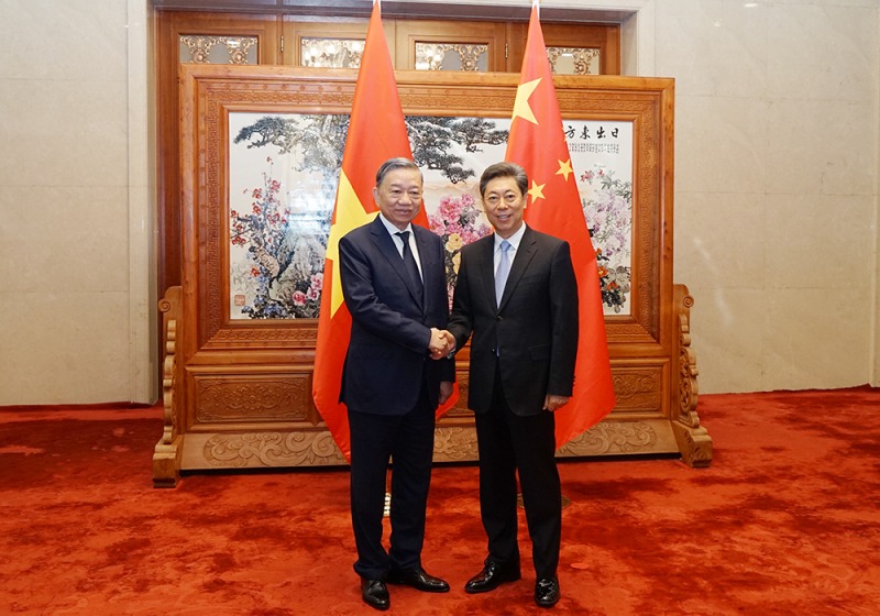 Minister To Lam meets with Chinese Secretary of the Political and Legal Affairs Commission -0