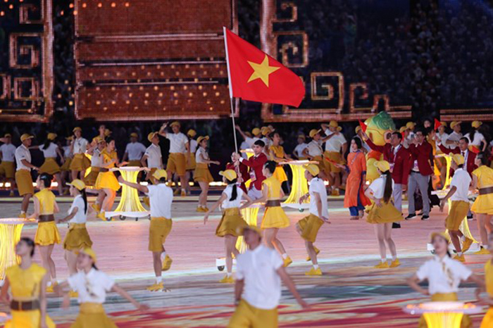 ASIAD 2023: Lung linh đêm khai mạc đậm sắc xanh tại Hàng Châu -0