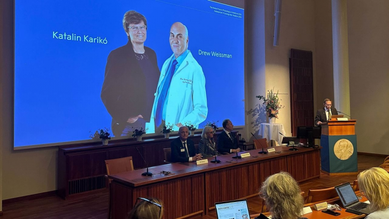 Chân dung hai nhà khoa học nhận giải Nobel Y sinh 2023 -0