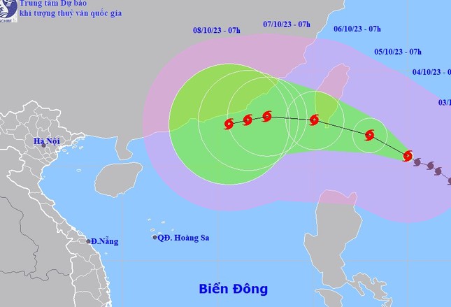 Bão KOINU sắp vào Biển Đông, cường độ rất mạnh -0